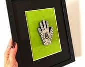 Framed Manita Aluminio 9"x 11"