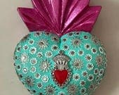 Large Gordillo Milagritos Florecitas 4"x 5.5"x 1.5"