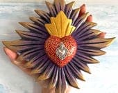 Rayos Morado Decorado con Milagrito