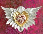 Milagro Alas Wood Sacred Heart