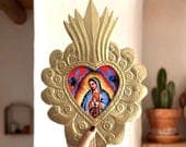 XL Nicho 15"(tall) Guadalupe Gold