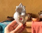 Corazon Sagrado De Jesus Silver