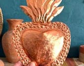 Large Hoja de Oro Rosa 8"x 12"