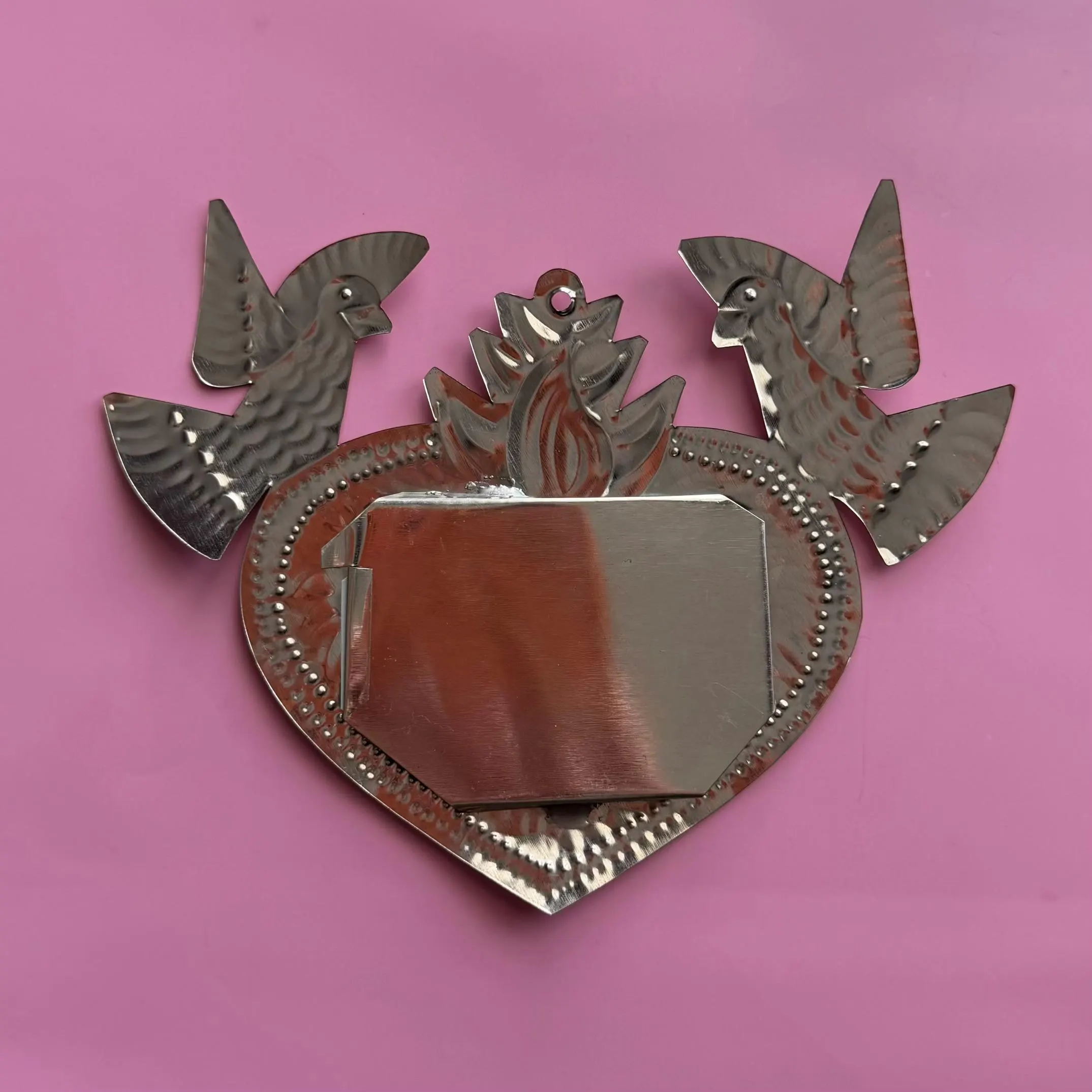 Punched Tin Heart, Unique Gift Idea, Nicho San Patricio / Saint Patrick