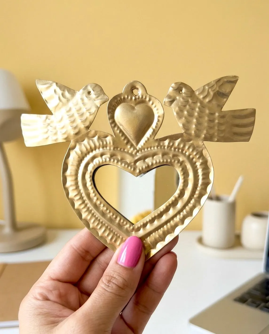 Small Gold Mirror