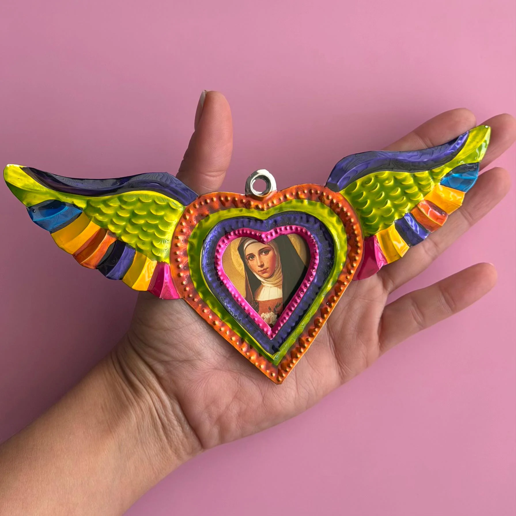 Guanajuato Tin Art, Gift For Mom, Nicho Santa Teresa
