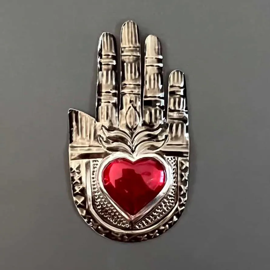 Manita Milagro Charm, Protection Gift, Manita de Fatima Pavonado 5.5"
