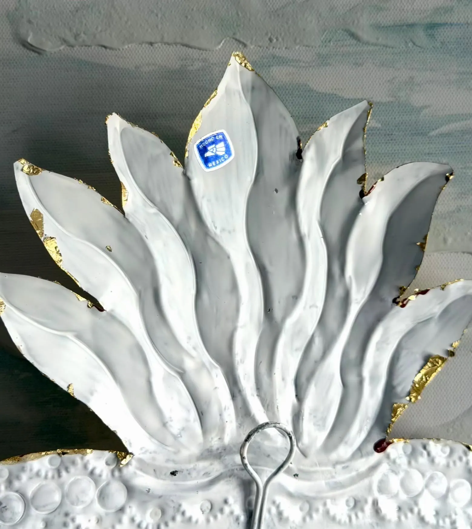 Tin Ex-Voto Charm, One Of A Kind, Large Hoja de Plata 8"x 12"