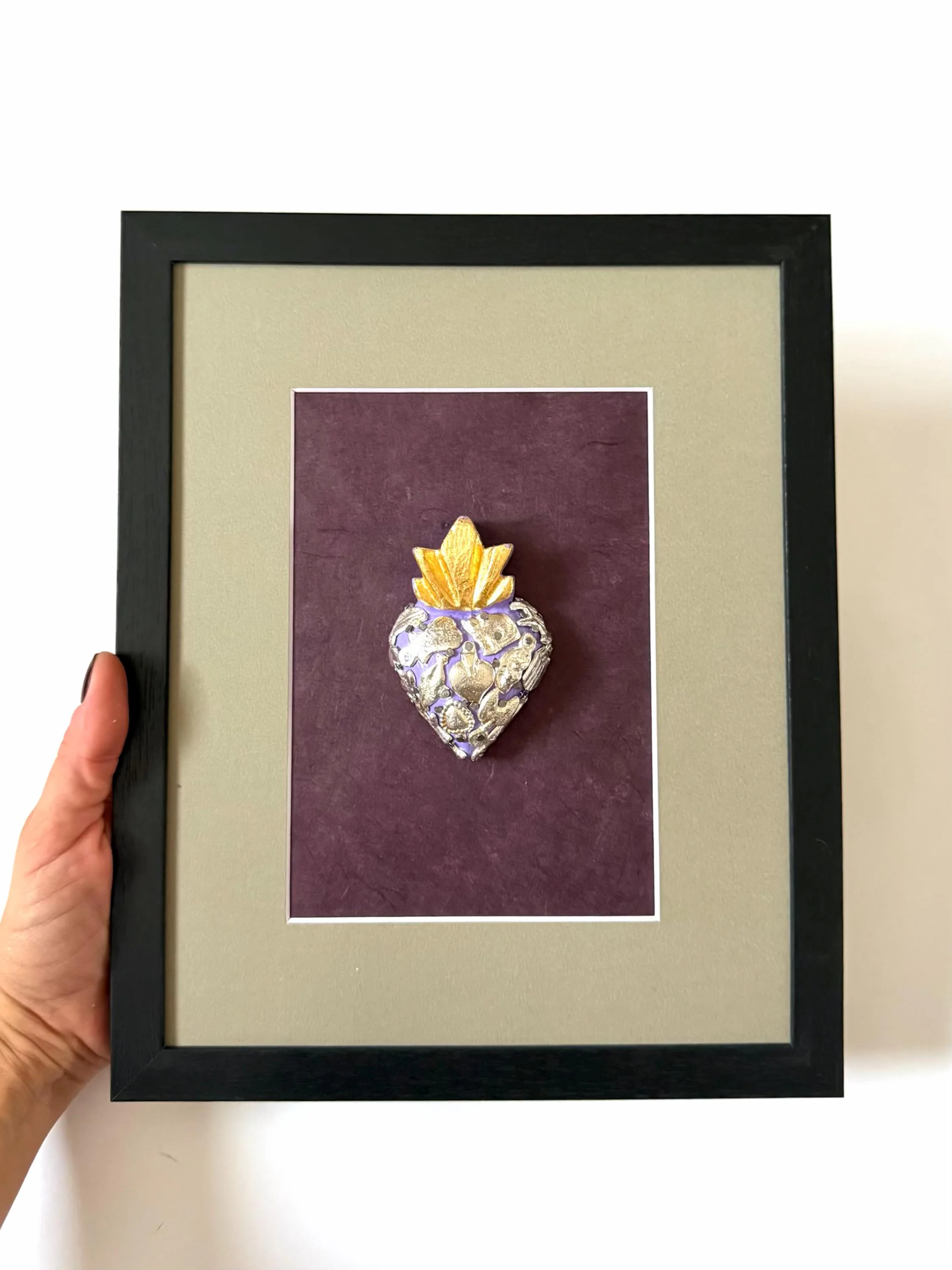 Framed Milagritos Black 9"x 11"