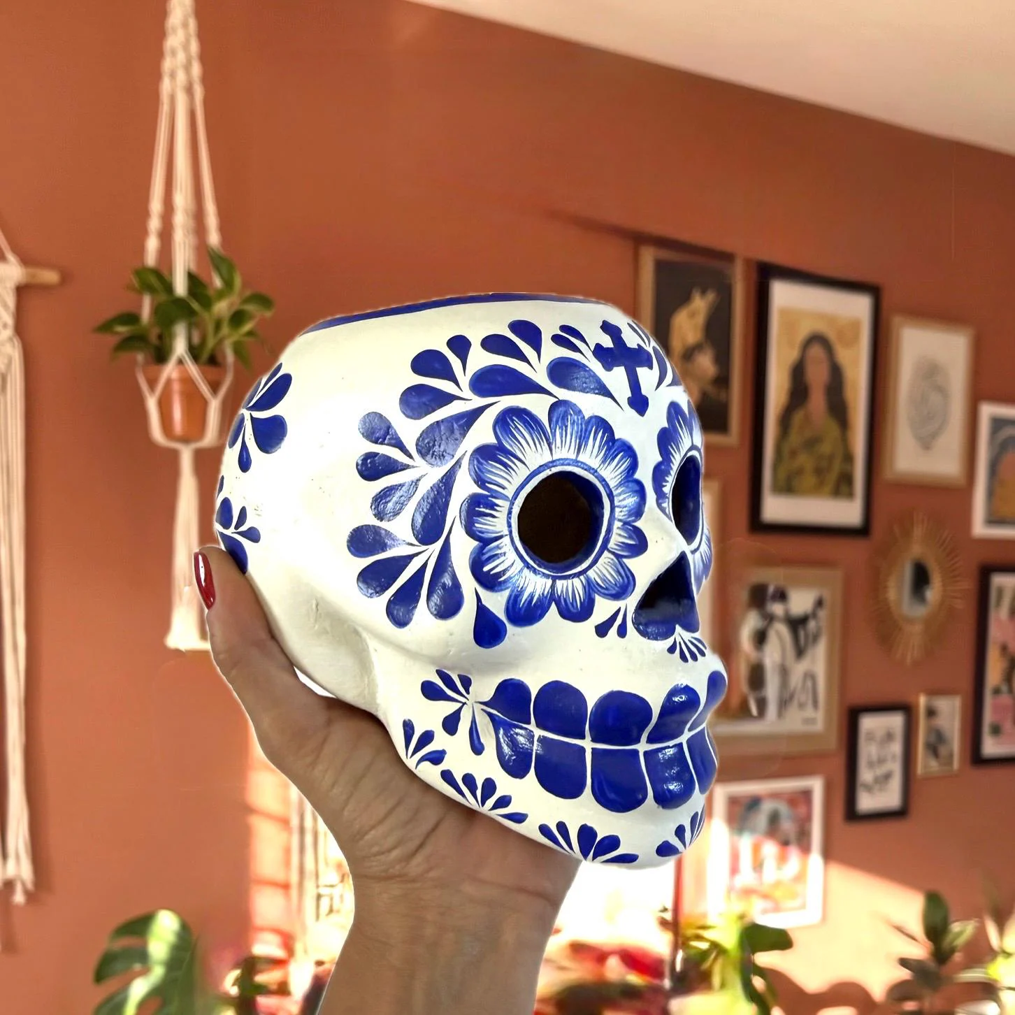 XL Ceramic Skull Bicolor