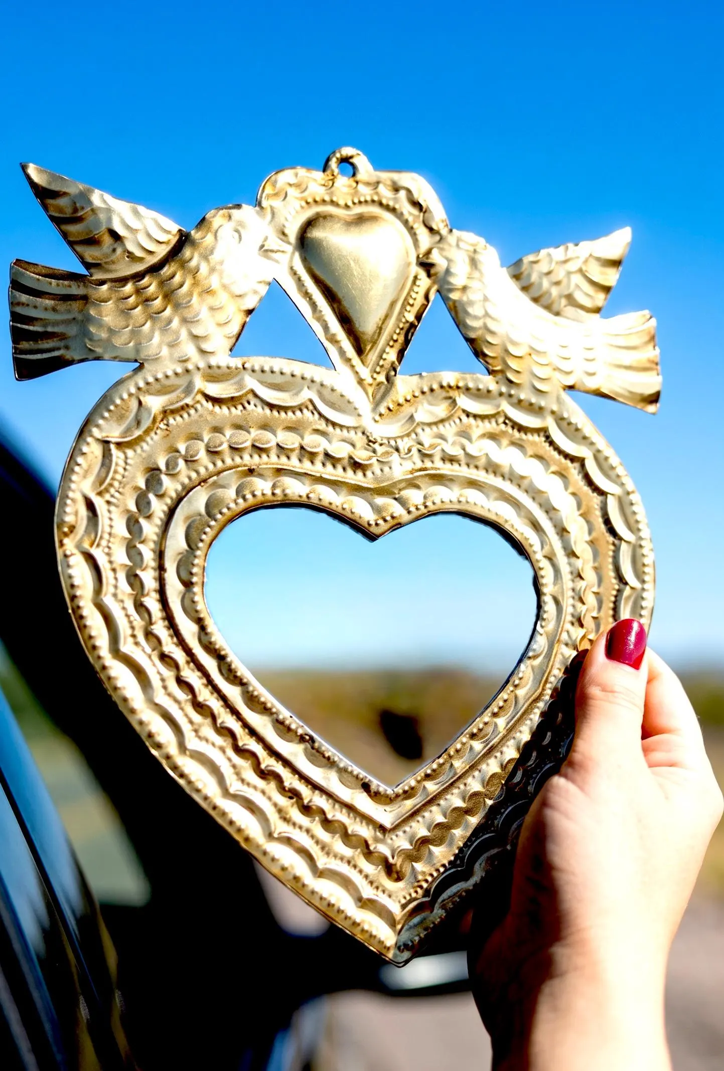 Large Vintage Mirror Lata