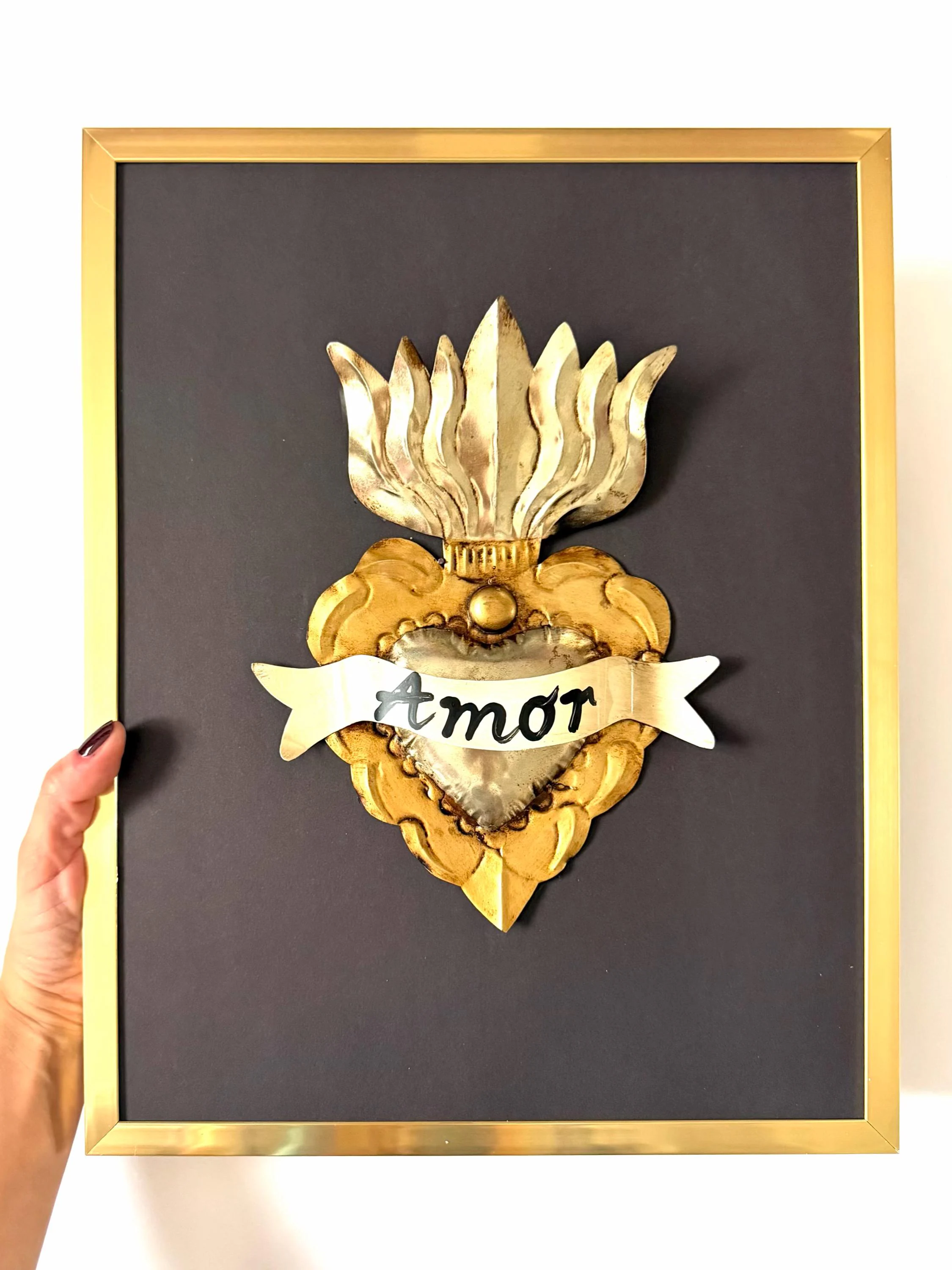 Framed Amor Mio 11.5"x 14.5"