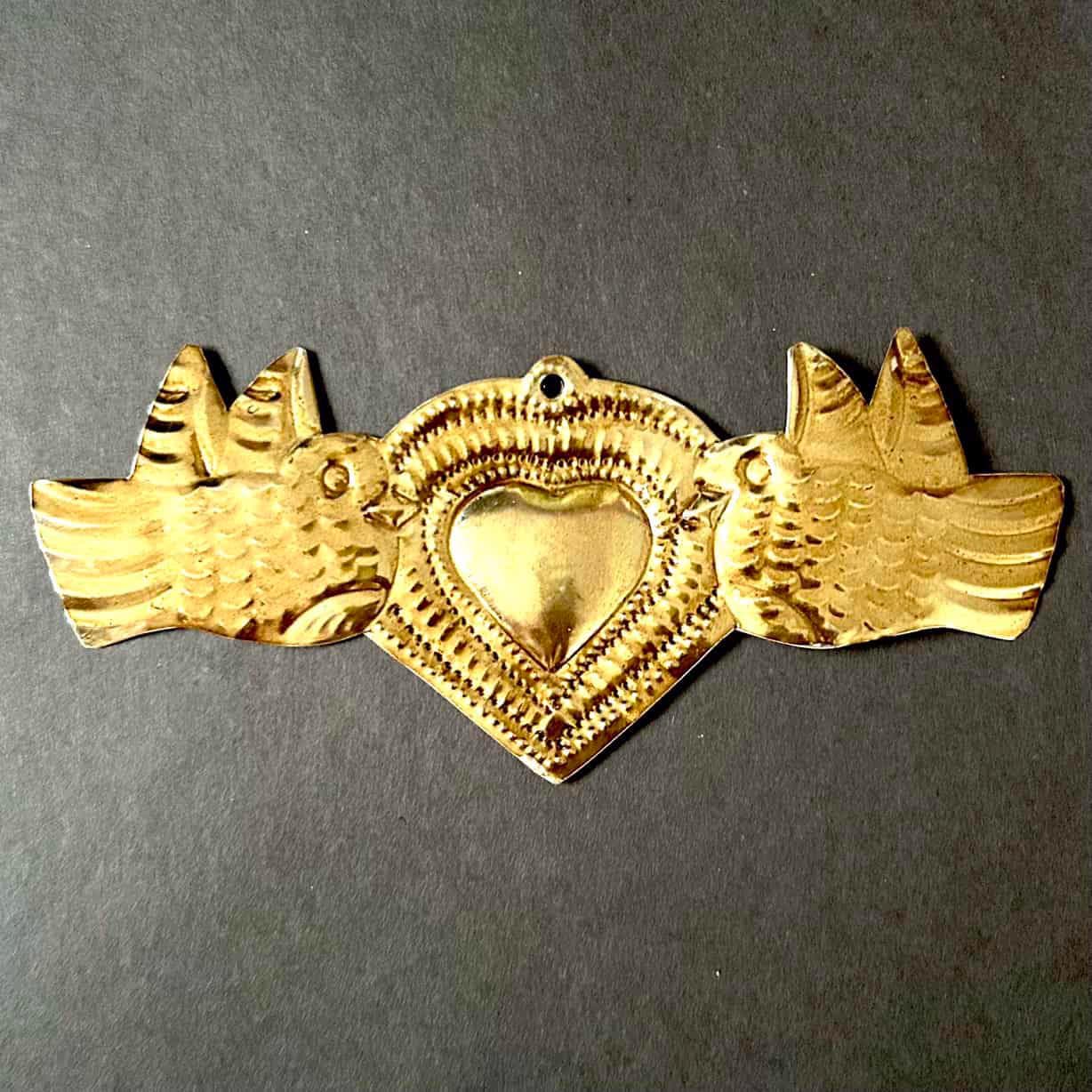 Tin Retablo Art, Gift For Mom, Small Lata Vintage 5"(long)
