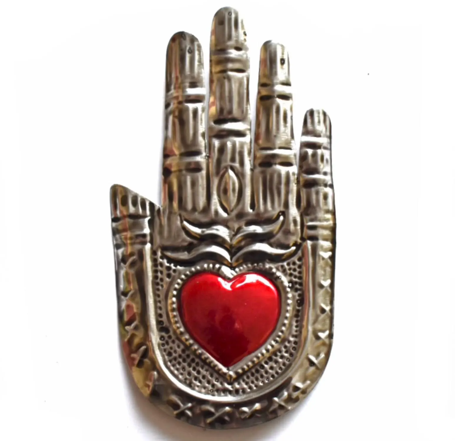 Manita Milagro Charm, Protection Gift, Manita de Fatima Pavonado 5.5"