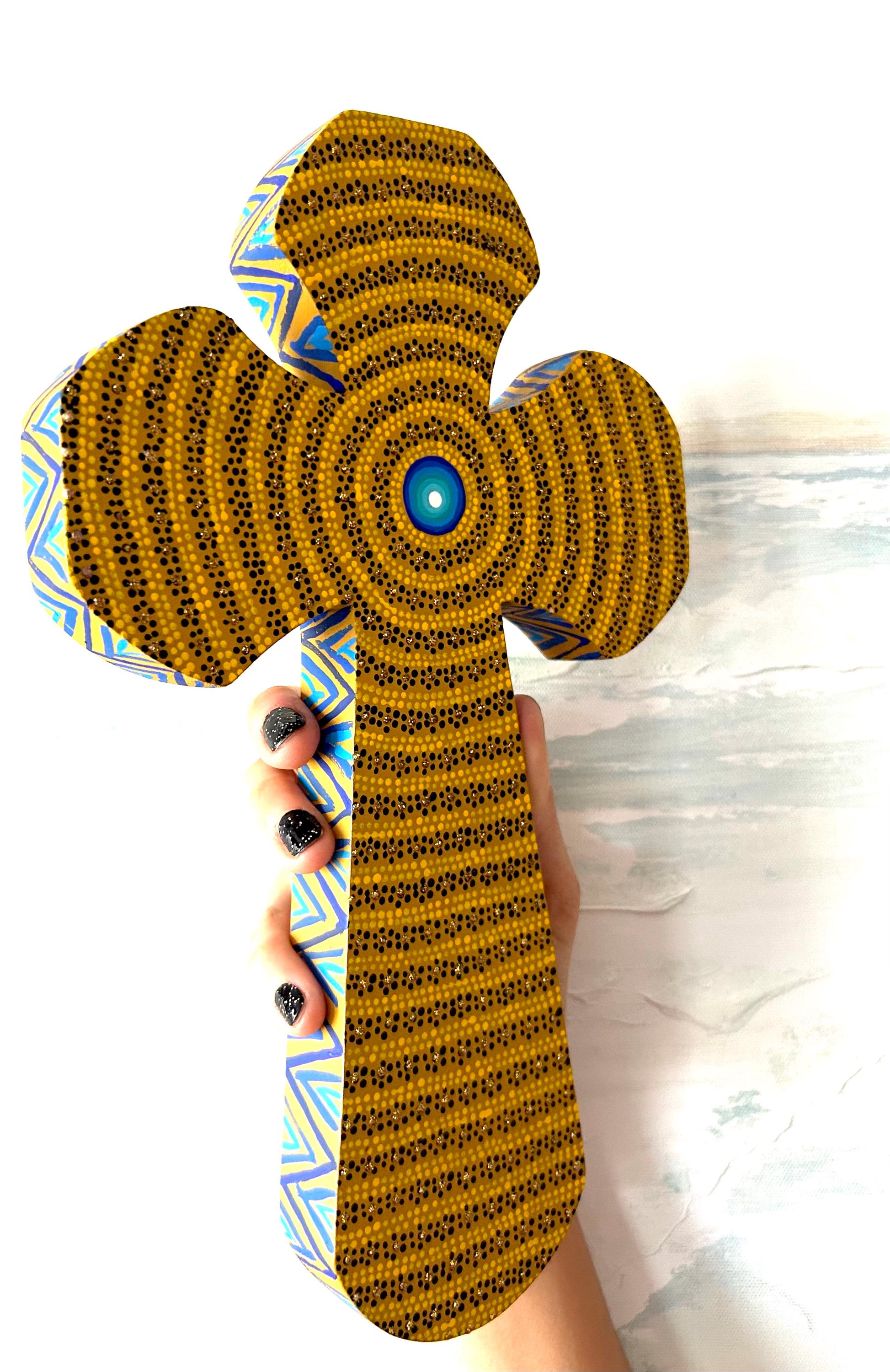 Cruz Madera Copal Ojo