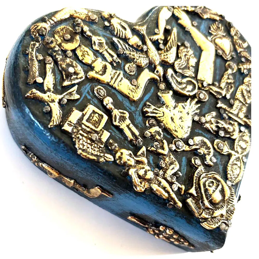 Vintage Wood Sacred Heart