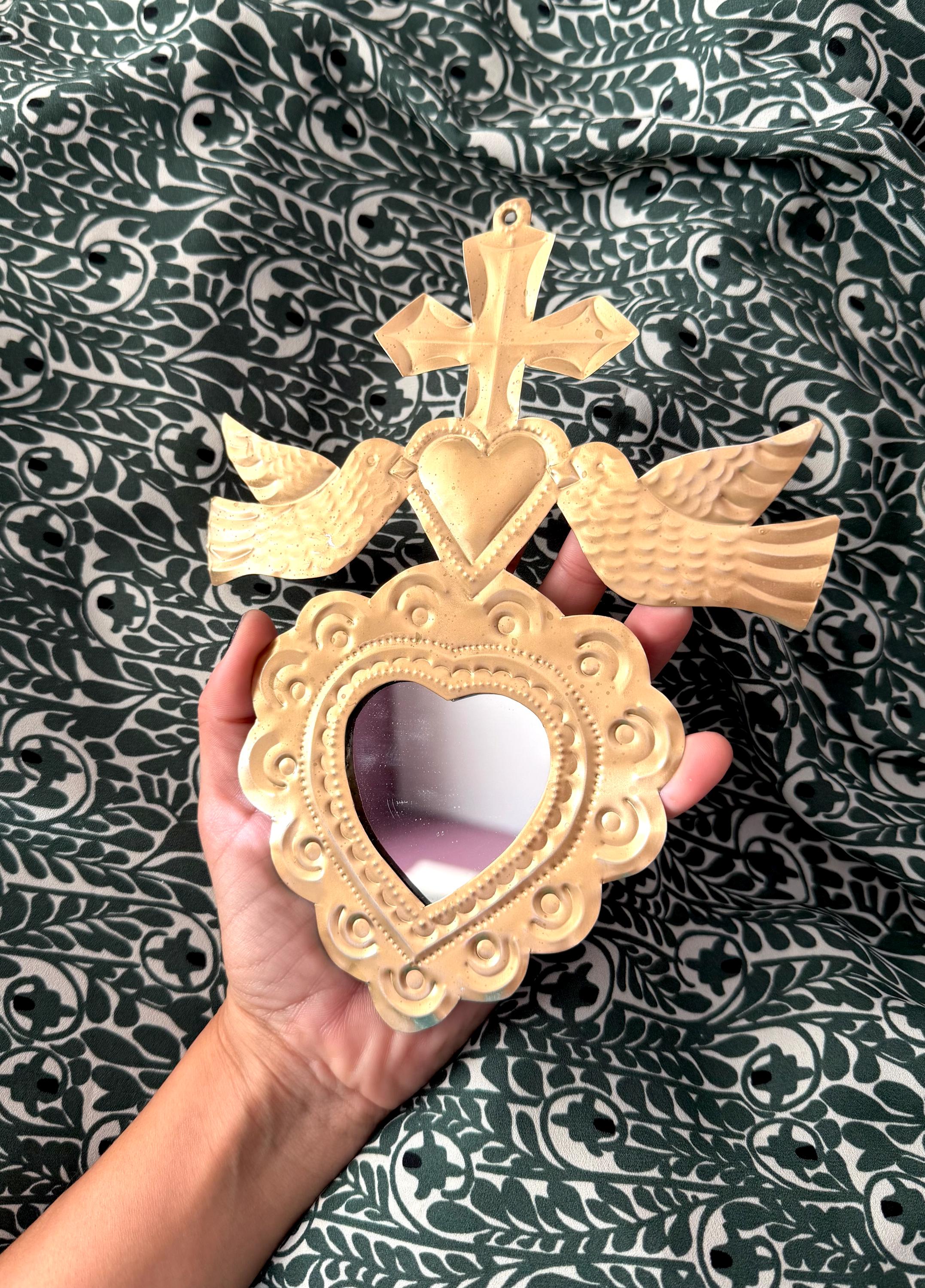 Tin Gold Mirror