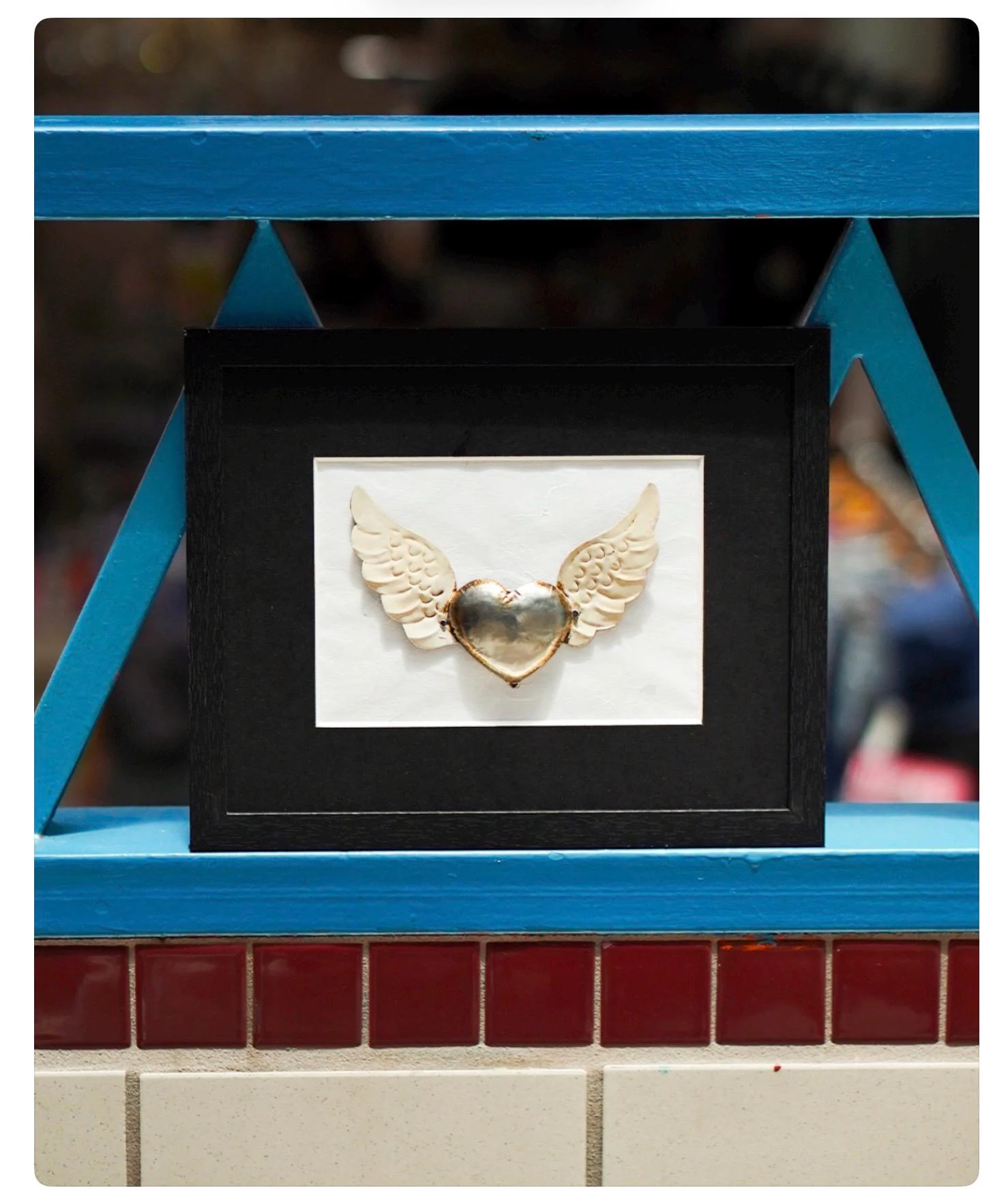 Framed Allas Arriba 11.75"x 8.75"