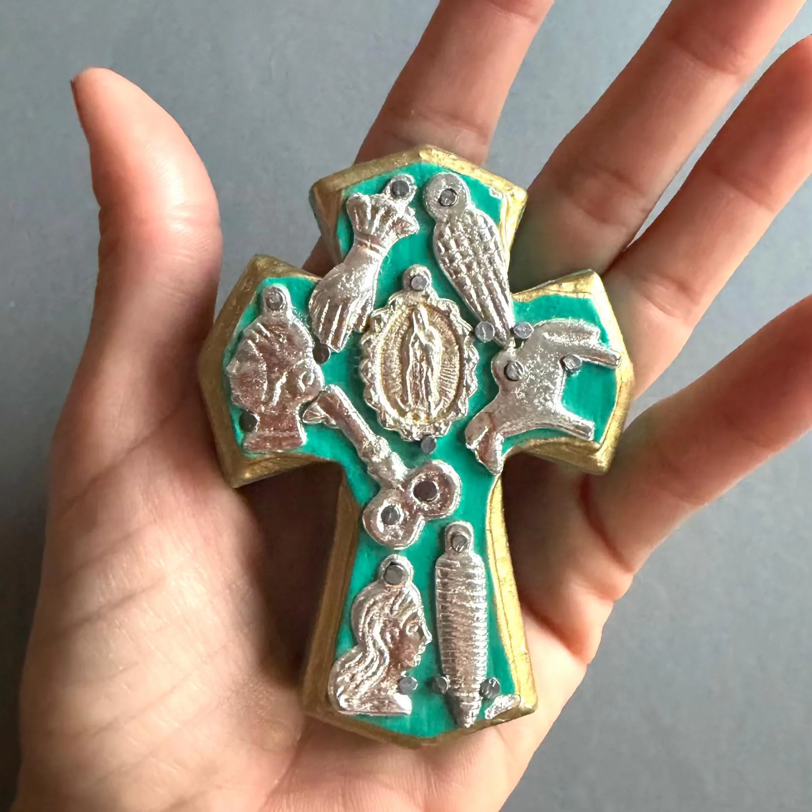 Mini Milagritos Wood Cross