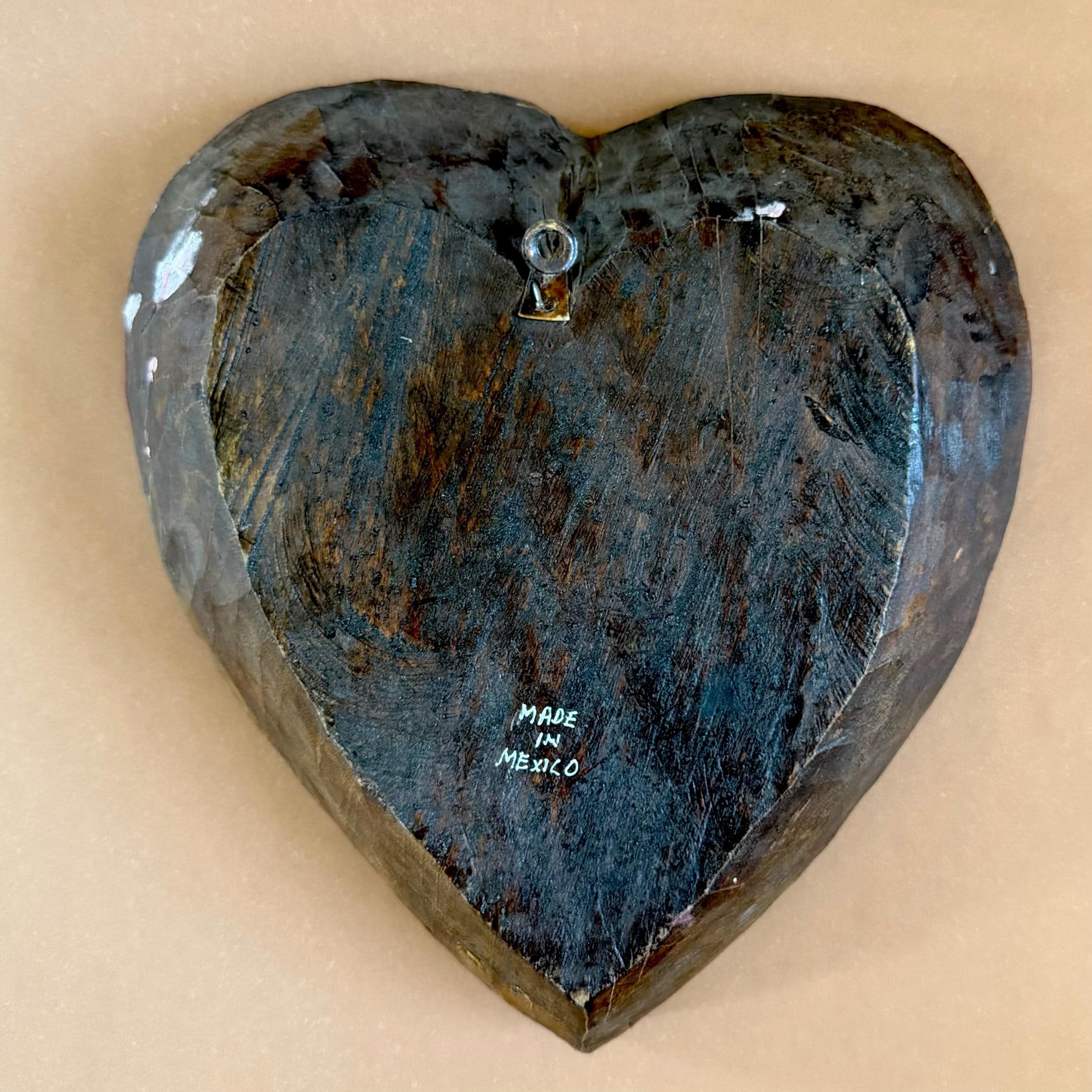 Day Of Dead Art, Unique Gift Idea, XXL Corazon Invertido Dia de Los Muertos